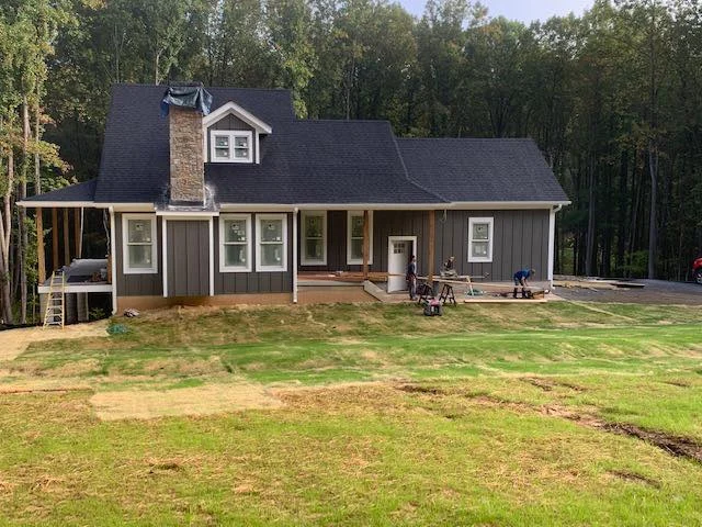 Custom Home with Custom Railing